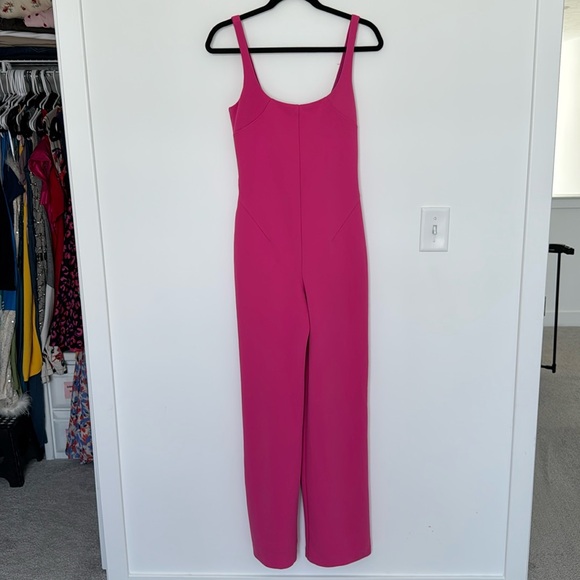 Esteban Cortazar Pink Scoop Neck Jumpsuit - Size XS - Picture 3 of 11